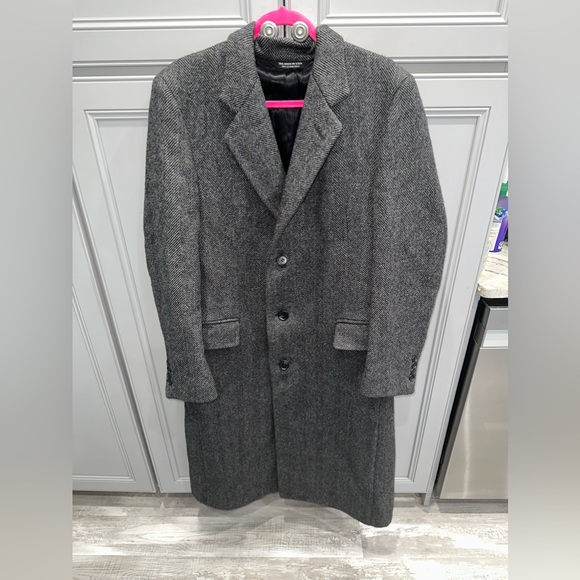 Dior Other - Vtg Christian Dior Monsieur 100% Wool men’s button front long coat size 42/44L